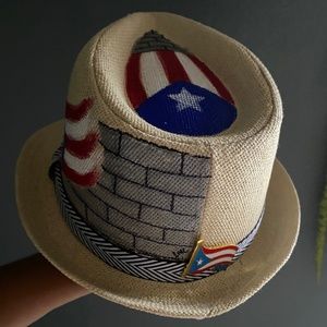 Hand painted Puerto Rico hat